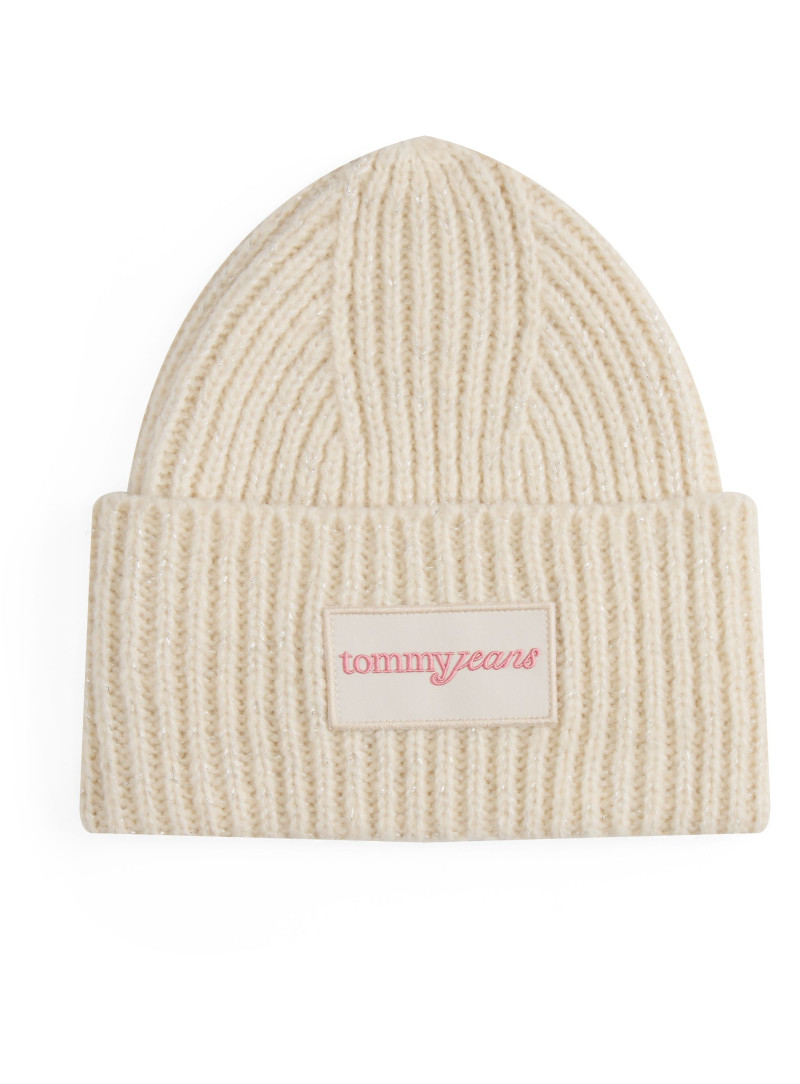 Czapka Zimowa TOMMY JEANS Tjw Script Glitter Beanie AW0AW17984 YBH