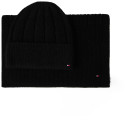 Zestaw Czapka + Szalik TOMMY HILFIGER Th Flag Fluffy Beanie AW0AW17994 BDS 2