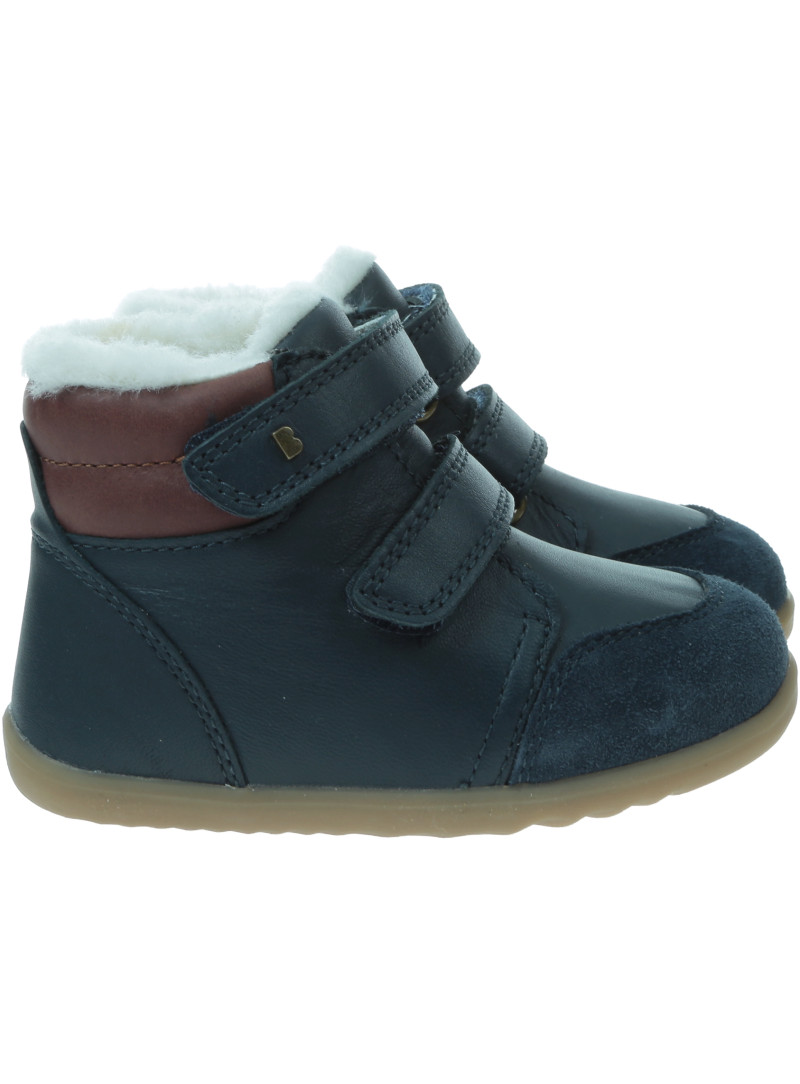 Granatowe Kozaczki BOBUX Timber Arctic Navy 730503b (Wodoodporny, Wełna Merynosa)