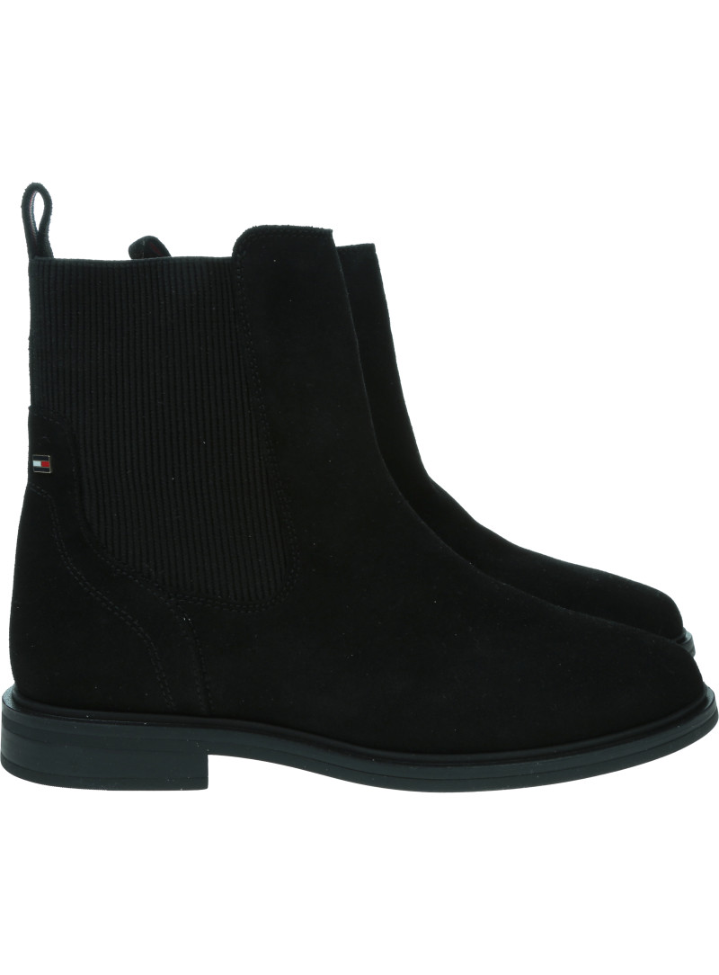 Botki TOMMY HILFIGER Flag Suede Chelsea Boot FW0FW08780 Bds Botki TOMMY HILFIGER Flag Suede Chelsea Boot FW0FW08780 Bds