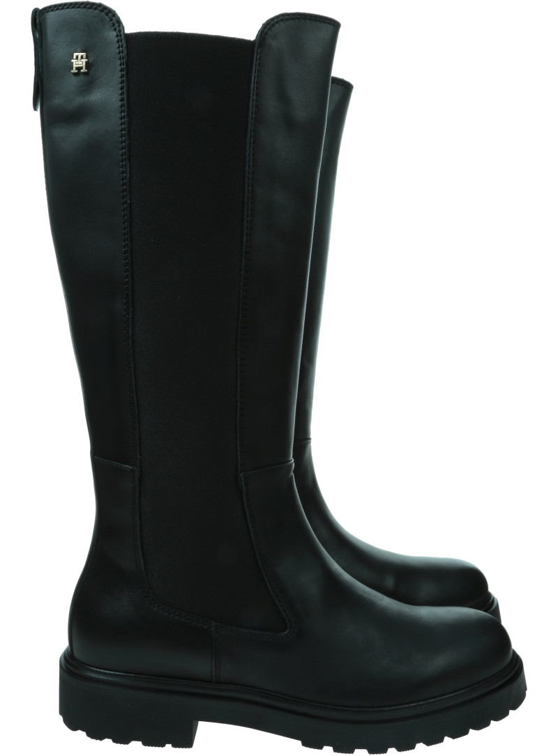 Kozaki TOMMY HILFIGER Th Cleated Long Boot FW0FW08985 BDS Kozaki TOMMY HILFIGER Th Cleated Long Boot FW0FW08985 BDS
