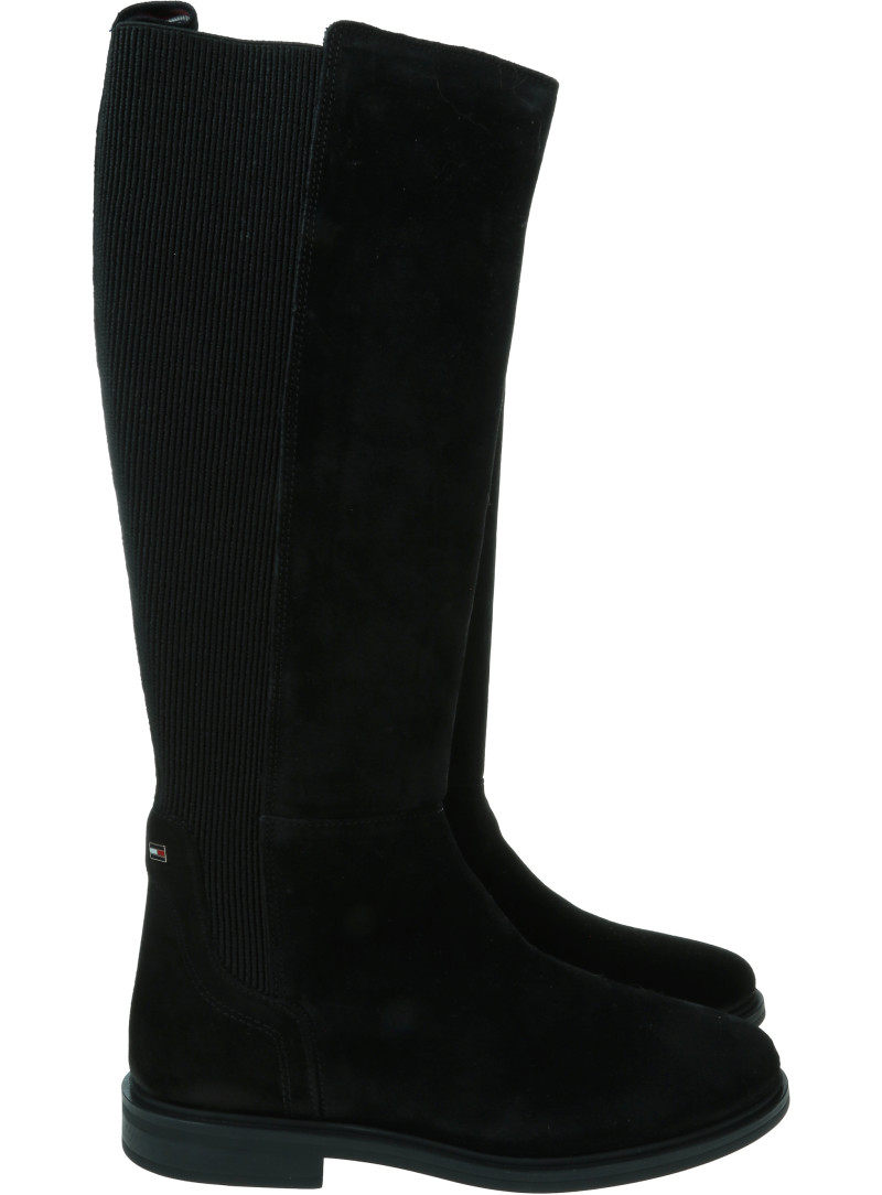 Kozaki TOMMY HILFIGER Th Suede Long Boot FW0FW08779 BDS Kozaki TOMMY HILFIGER Th Suede Long Boot FW0FW08779 BDS