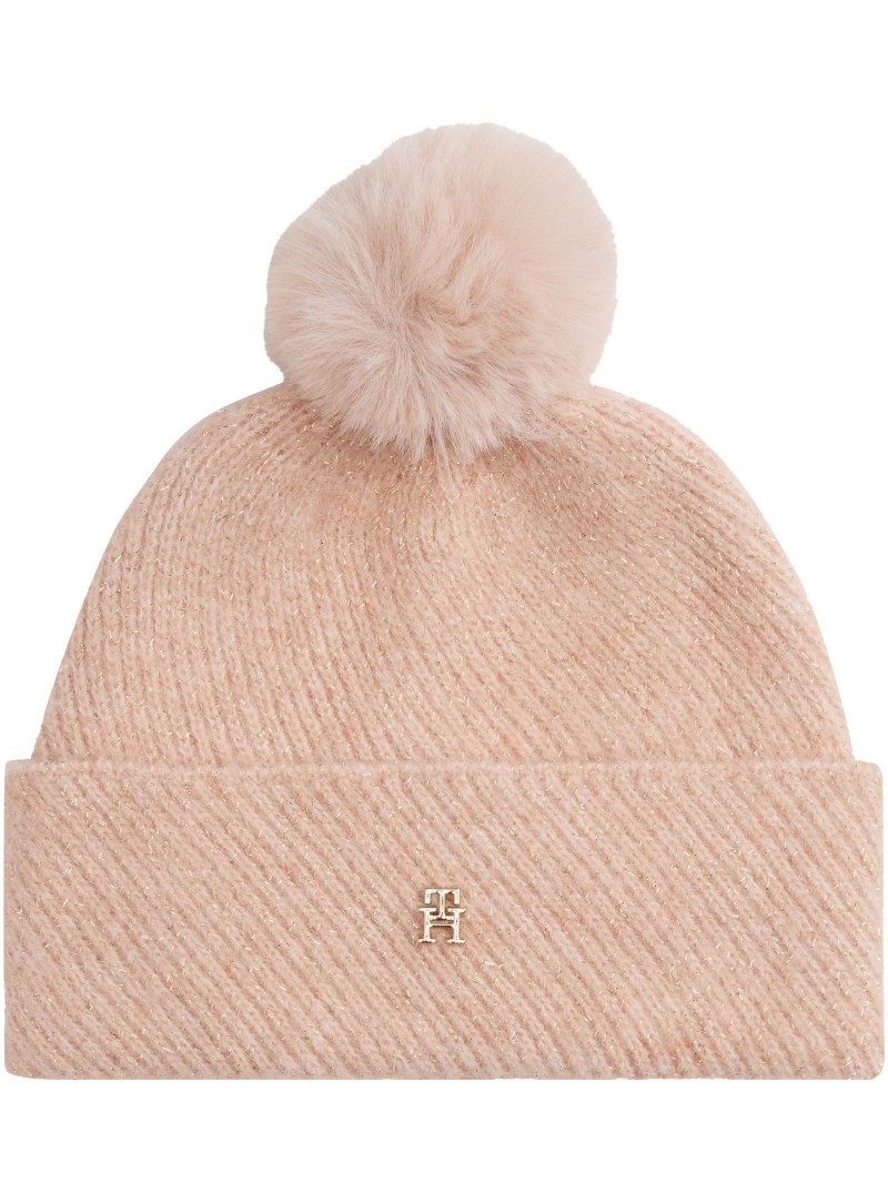Czapka Zimowa TOMMY HILFIGER Th Pom Pom Beanie AW0AW17855 TQ6