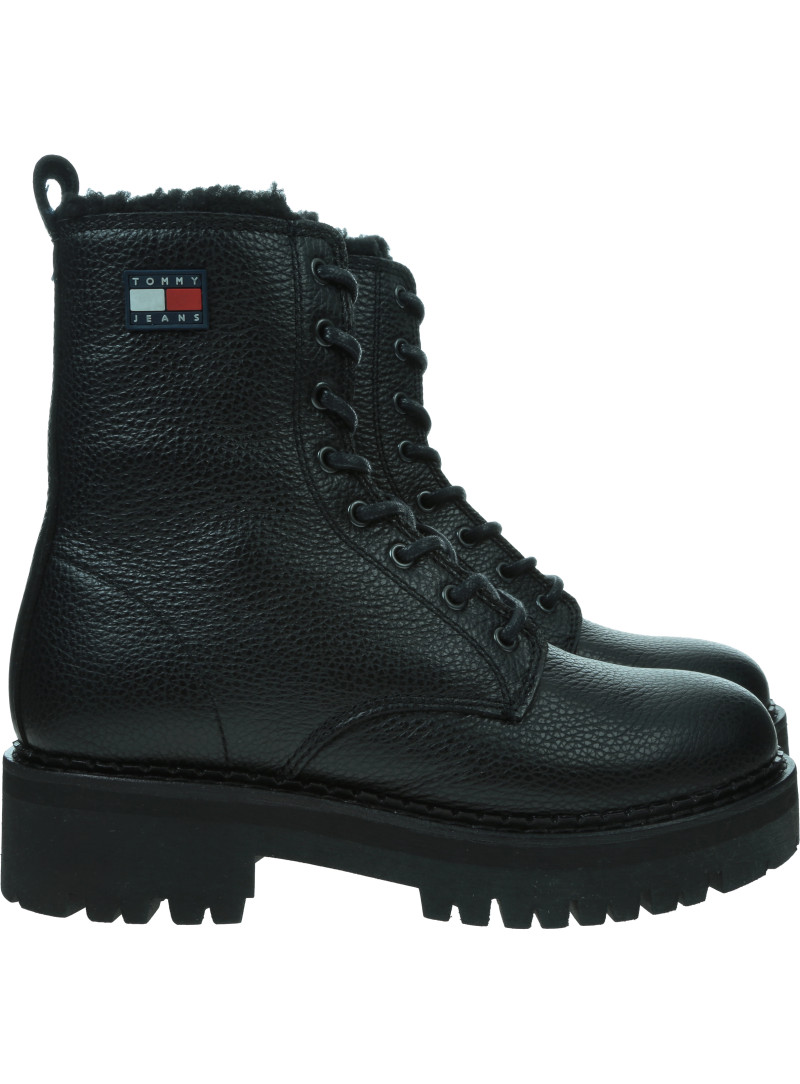 Trapery Botki TOMMY JEANS Tjw Urban Lace Up EN0EN02906 BDS Trapery Botki TOMMY JEANS Tjw Urban Lace Up EN0EN02906 BDS