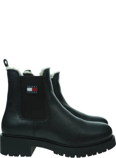 Sztyblety TOMMY JEANS Tjw Chelsea Boot Wl EN0EN02826 BDS