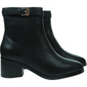 Botki TOMMY HILFIGER Th Buckle Riding Mid Heel Bootie FW0FW08859 BDS 1