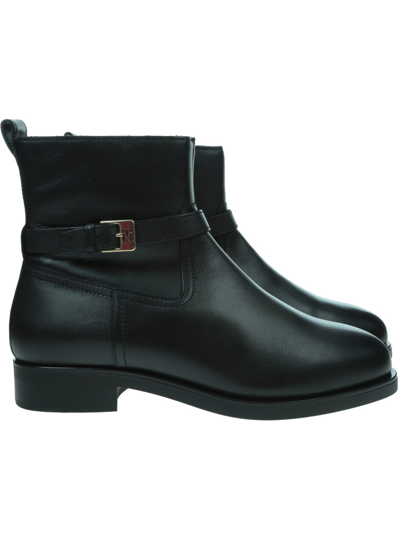 Botki TOMMY HILFIGER Th Buckle Riding Lea FW0FW08781 Bds Botki TOMMY HILFIGER Th Buckle Riding Lea FW0FW08781 Bds