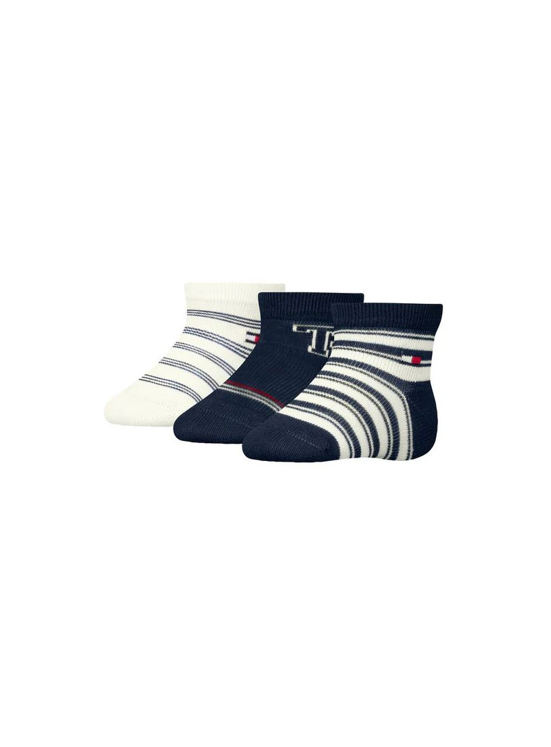 Zestaw Skarpetki Niemowlęce TOMMY HILFIGER 701236342 002 Th Baby Sock 3P Giftbox