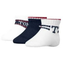 Zestaw Skarpetki Niemowlęce TOMMY HILFIGER 701236341 002 Th Baby Sock 3P Giftbox 1