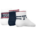 Zestaw Skarpetki Niemowlęce TOMMY HILFIGER 701236341 002 Th Baby Sock 3P Giftbox 3