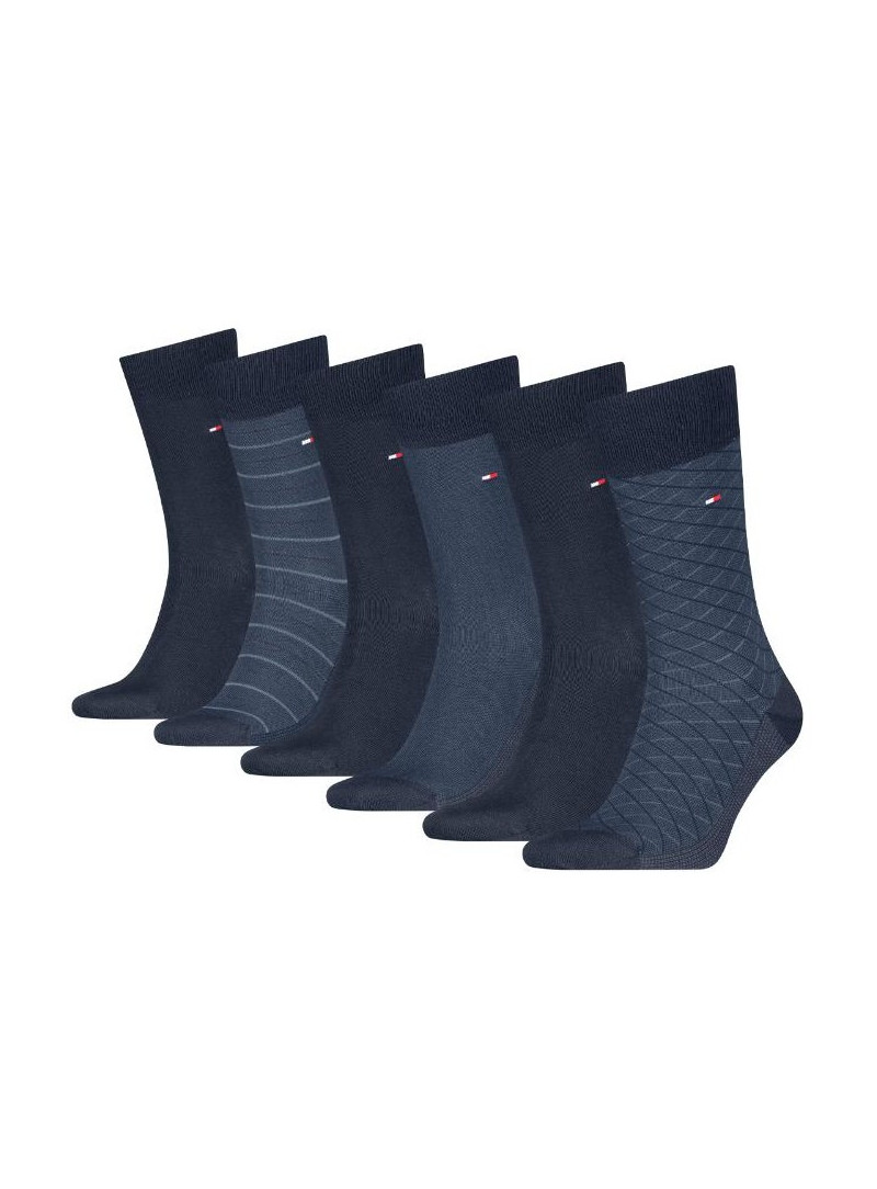 Zestaw Skarpetki Męskie TOMMY HILFIGER 701235373 001 Th Men Sock 6P Giftbox
