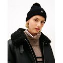 Czapka Zimowa TOMMY HILFIGER Th Pom Pom Beanie AW0AW18178 BDS 4