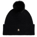 Czapka Zimowa TOMMY HILFIGER Th Pom Pom Beanie AW0AW18178 BDS 1