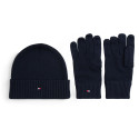 Zestaw Czapka i Rękawiczki TOMMY HILFIGER Th Flag Beanie & Gloves AM0AM13806 DW6 1