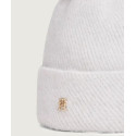 Czapka Zimowa TOMMY HILFIGER Th Pom Pom Beanie AW0AW17855 PQU 2