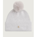 Czapka Zimowa TOMMY HILFIGER Th Pom Pom Beanie AW0AW17855 PQU 1