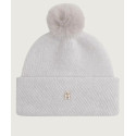 Czapka Zimowa TOMMY HILFIGER TOMMY HILFIGER Pom Pom Beanie Lurex AW0AW17992 PQU 1