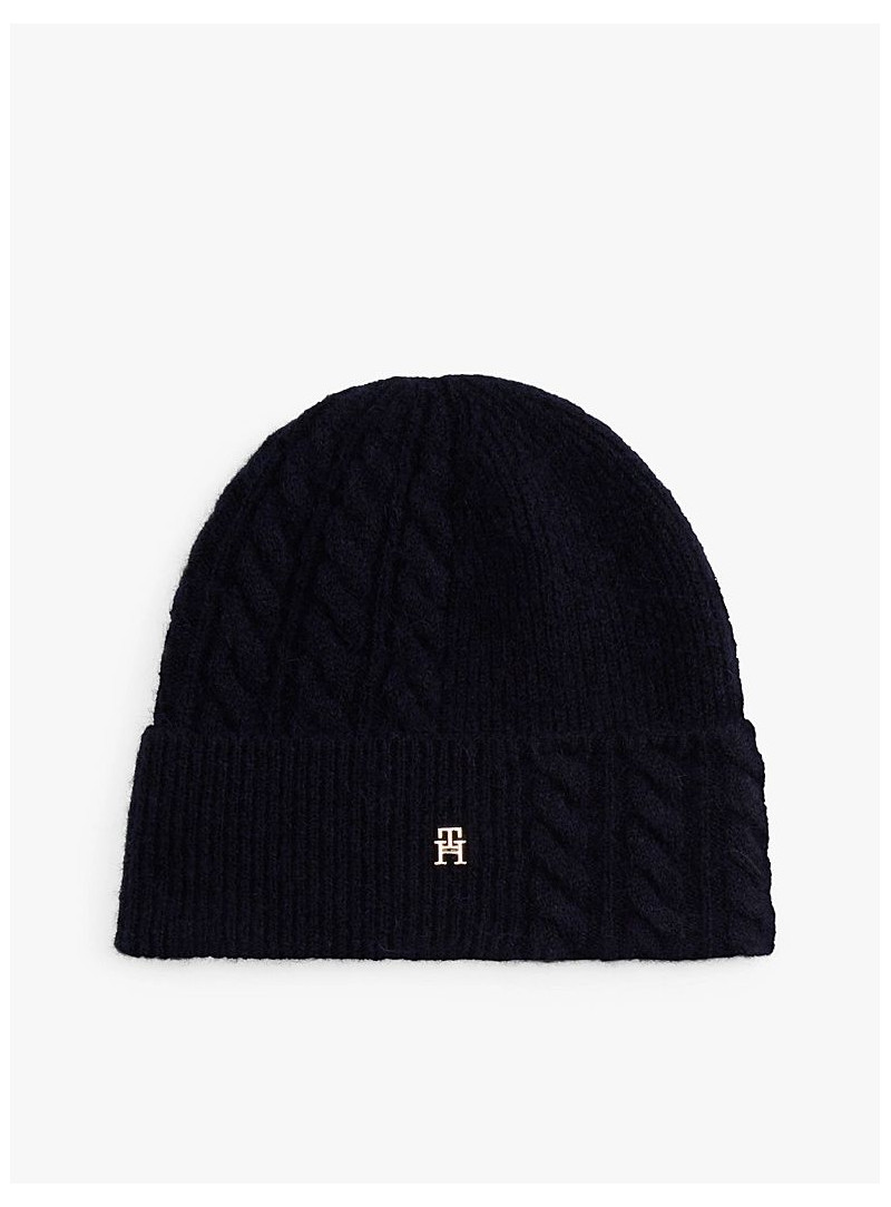 Czapka Zimowa TOMMY HILFIGER Th Elevated Chic Flu AW0AW17784 DW6 Czapka Zimowa TOMMY HILFIGER Th Elevated Chic Flu AW0AW17784 DW6