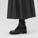 Damskie Skórzane Buty Za Kostkę ECCO Sculpted LX 35 Black 222413-01001 2