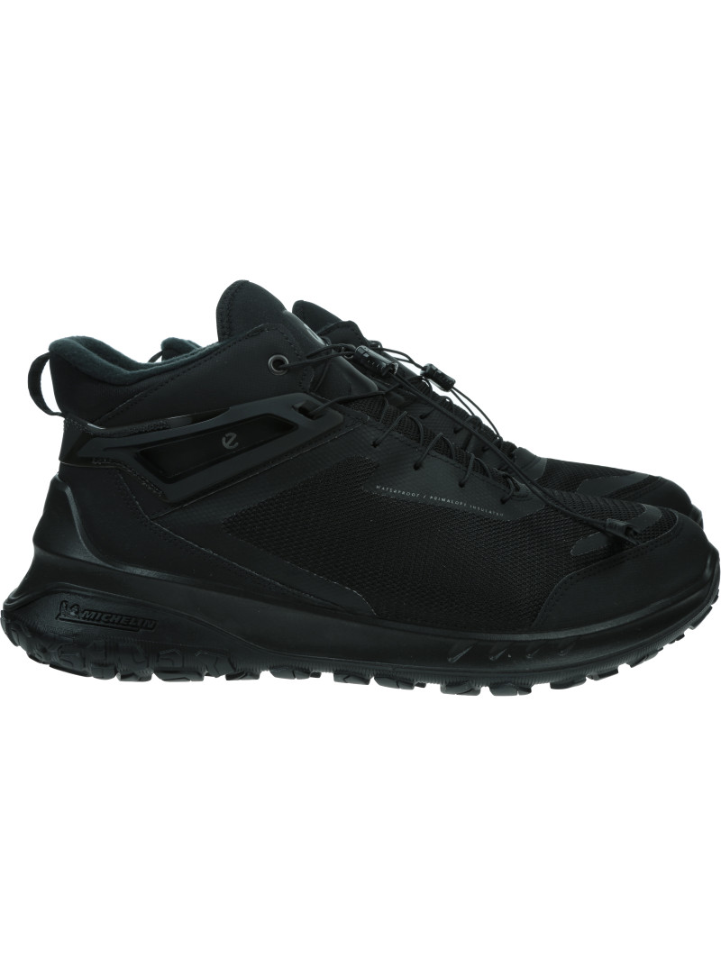 Męskie Wodoodporne Buty Outdoor Za Kostkę ECCO ULT-TRN M Black 824294-51052