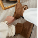 Brązowe Buty EMU AUSTRALIA Sharky Mini W12434 Chestnut/Black 2