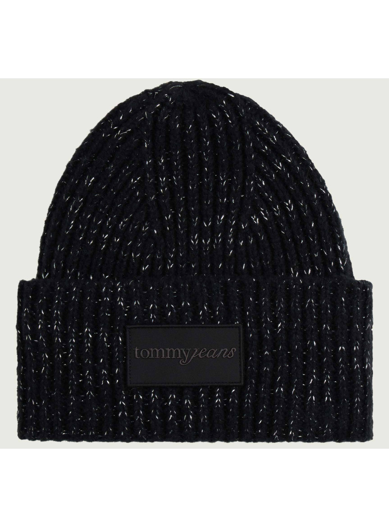 Czapka Zimowa TOMMY JEANS Tjw Script Glitter Beanie AW0AW17984 BDS