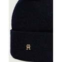 Czapka Zimowa TOMMY HILFIGER Th Pom Pom Beanie AW0AW18178 DW6 1