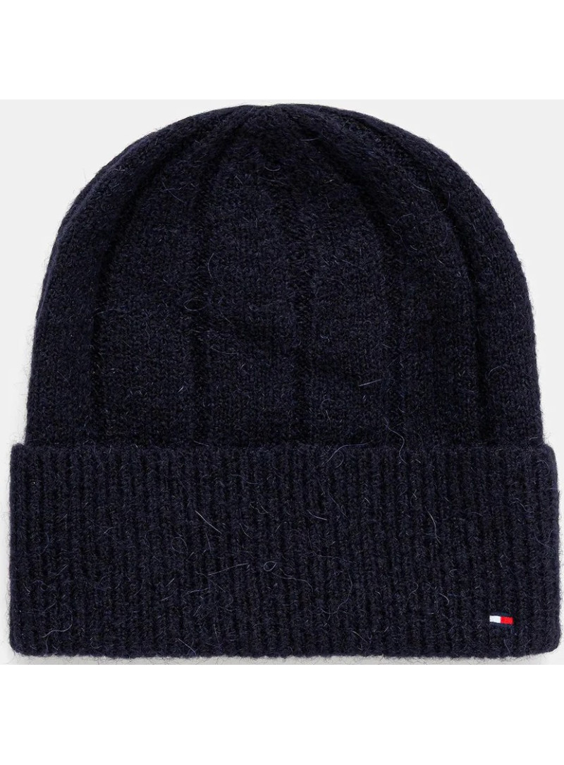 Czapka Zimowa TOMMY HILFIGER Th Flag Fluffy Beanie AW0AW17779 DW6