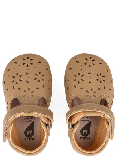 Skórzane Balerinki Kapcie...