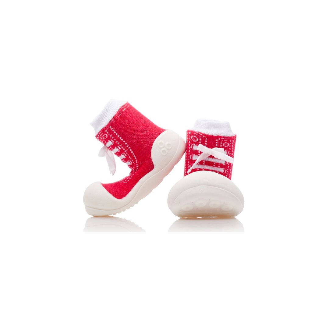 DOMOWE BUCIKI ATTIPAS SNEAKERS RED