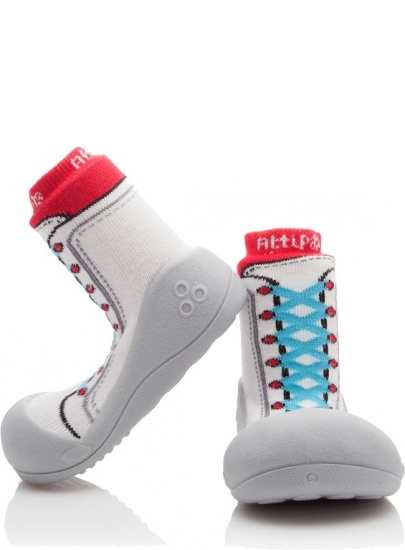 DOMOWE BUCIKI ATTIPAS NEWSNEAKERS RED