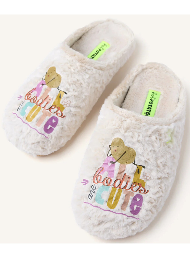 Kapcie z Ziemniakiem HOT POTATOES By Gioseppo 77021 White