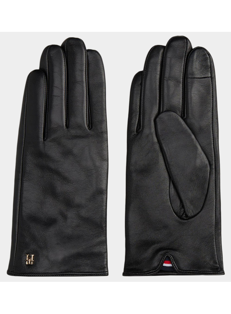 Rękawiczki Damskie TOMMY HILFIGER Essential Flag Leather Gloves AW0AW18586 BDS