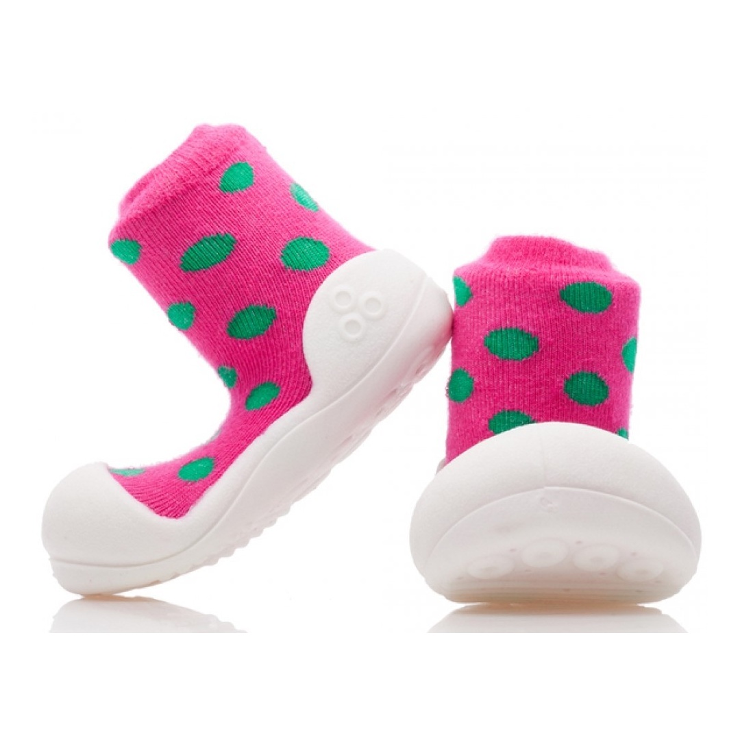 DOMOWE BUCIKI ATTIPAS POLKA PINK