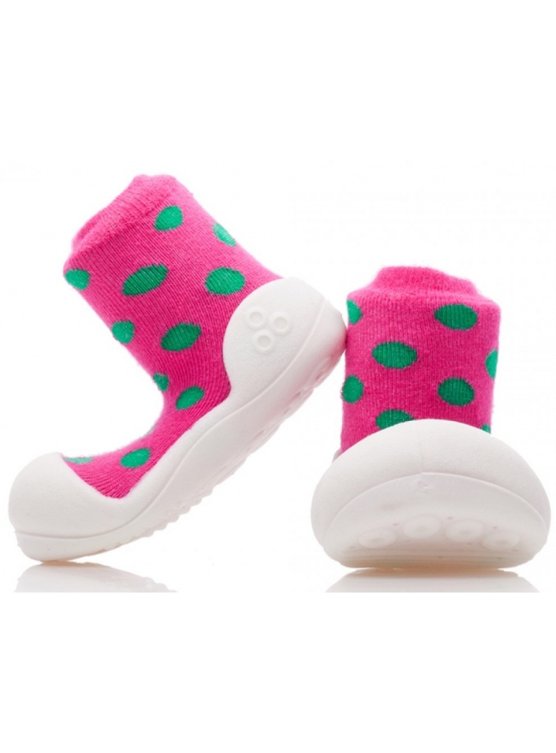 DOMOWE BUCIKI ATTIPAS POLKA PINK