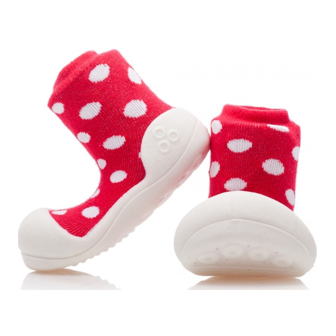 DOMOWE BUCIKI ATTIPAS POLKA RED