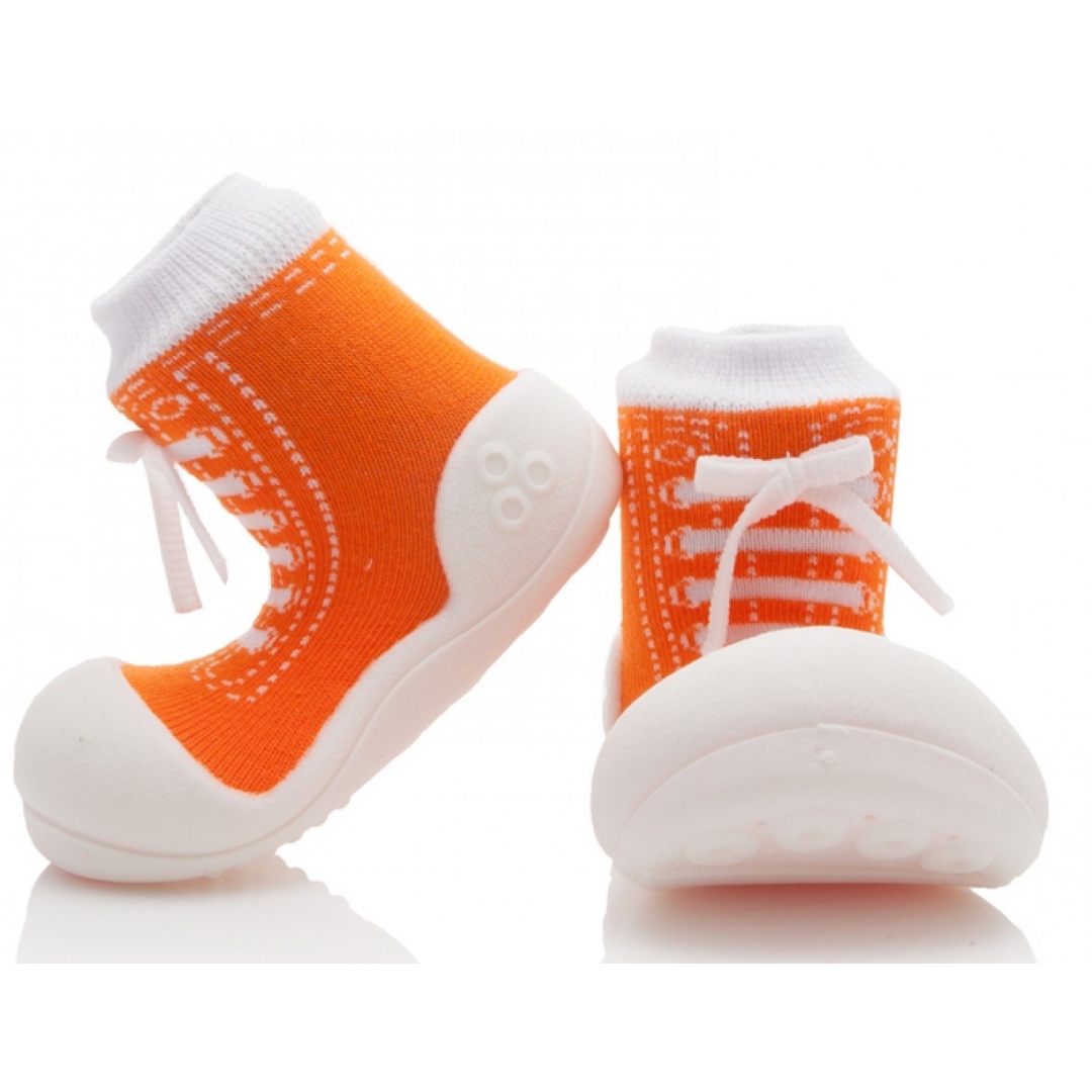 DOMOWE BUCIKI ATTIPAS SNEAKERS ORANGE
