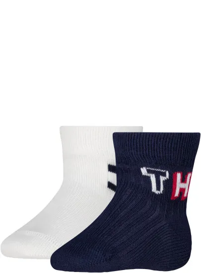 Skarpetki Niemowlęce TOMMY HILFIGER Th Baby Sock 2P 701238518 001