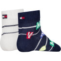 Skarpetki Niemowlęce TOMMY HILFIGER Th Baby Sock 2P 701238517 002 2