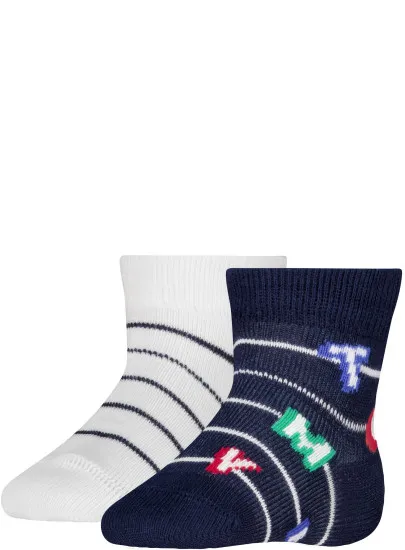 Skarpetki Niemowlęce TOMMY HILFIGER Th Baby Sock 2P 701238517 002