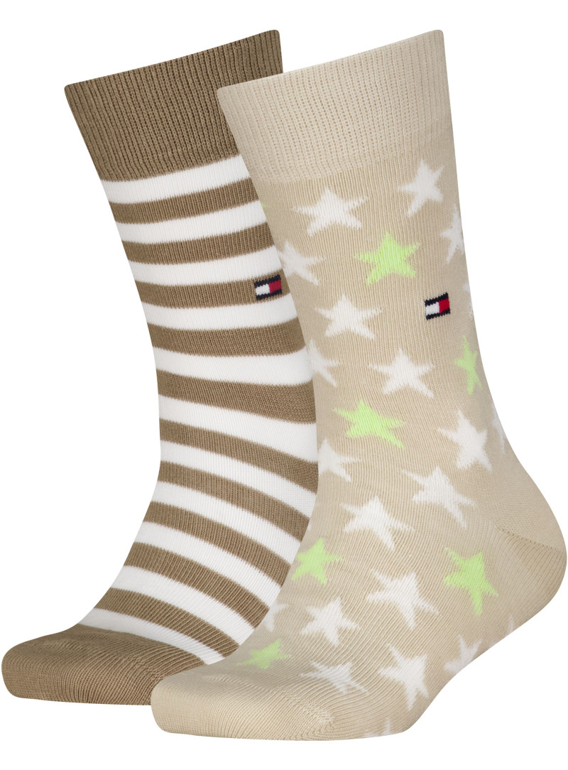 Skarpetki Dziecięce TOMMY HILFIGER TH Kids Sock 2P Stars And Stripes 100000816 027