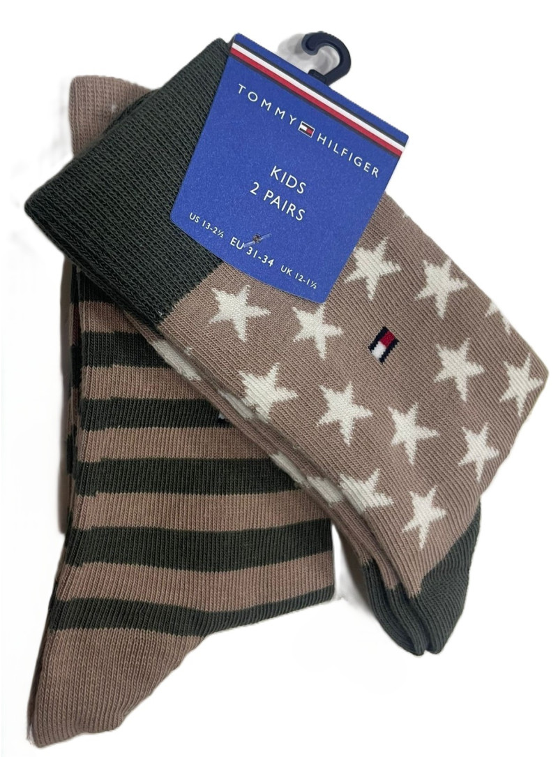 Skarpetki Dziecięce TOMMY HILFIGER TH Kids Sock 2P Stars And Stripes 100000816 025