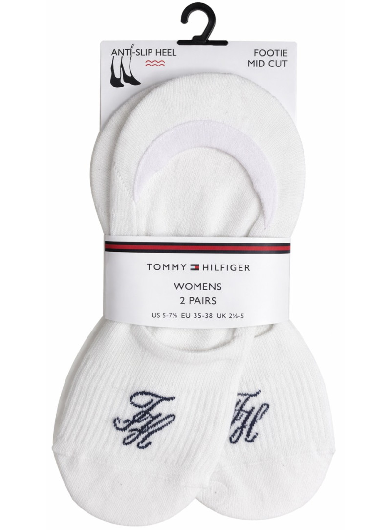 Stopki Damskie TOMMY HILFIGER TH Women Footie Mc 2P Refined Monogram 701238781 002