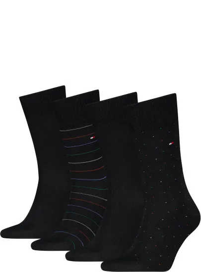Zestaw Skarpetki Męskie TOMMY HILFIGER Th Men Sock 4P Giftbox 701238504 002