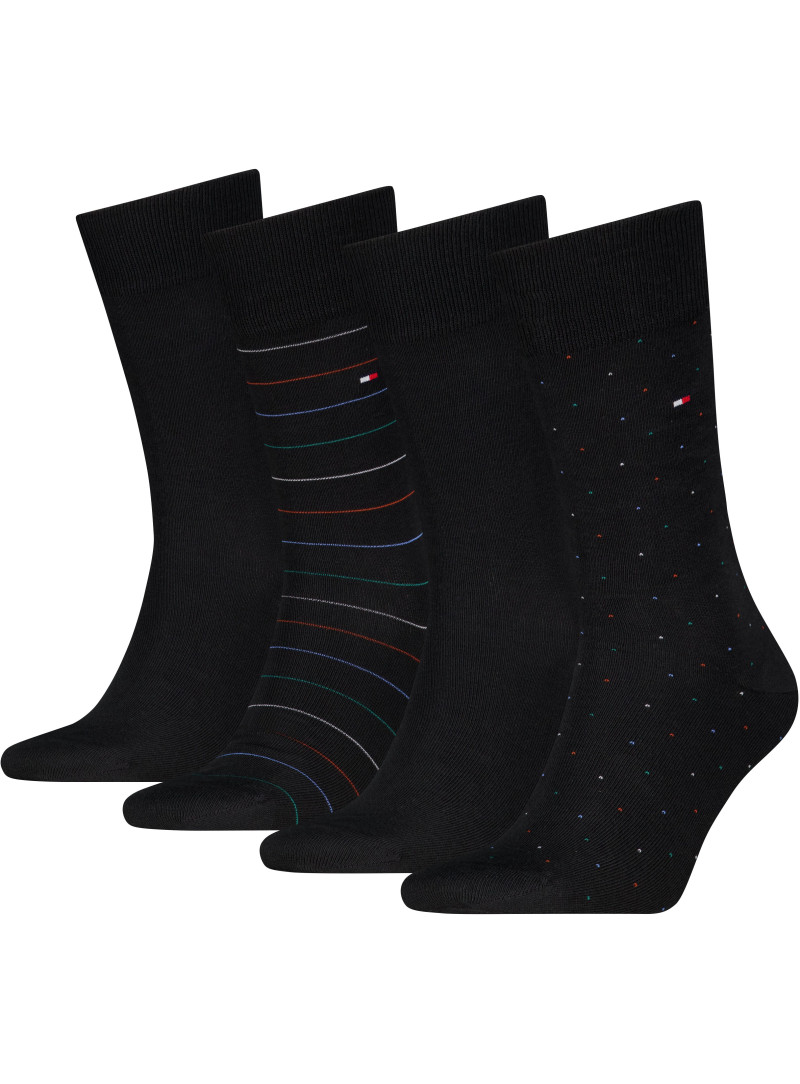 Zestaw Skarpetki Męskie TOMMY HILFIGER Th Men Sock 4P Giftbox 701238504 002