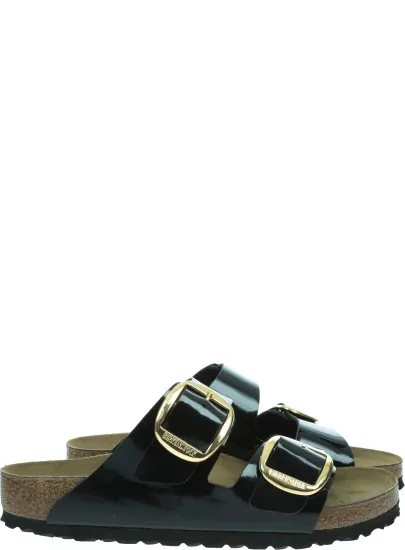 Klapki BIRKENSTOCK Arizona Big Buckle Birko-Flor Patent Women 1027903 Black