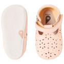 Skórzane Balerinki Kapcie BOBUX Soft Sole Lacey Peach Parfait 1