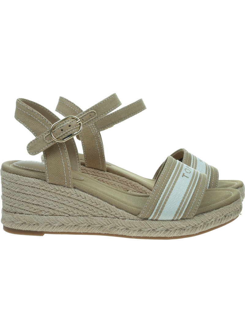Espadryle TOMMY HILFIGER Mid Wedge Espad Webbing FW0FW09230 RBC