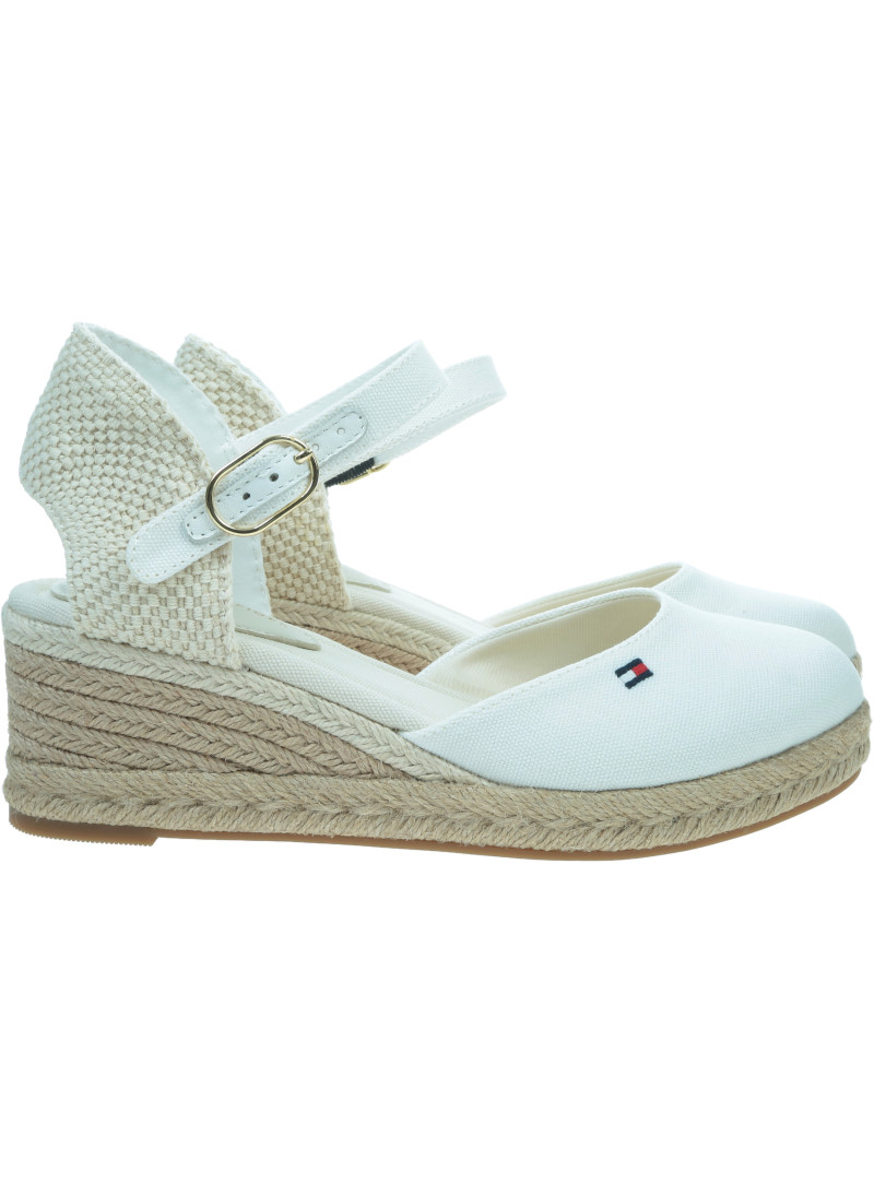 Espadryle TOMMY HILFIGER Mid Wedge Espad Closed Toe FW0FW09233 YBL