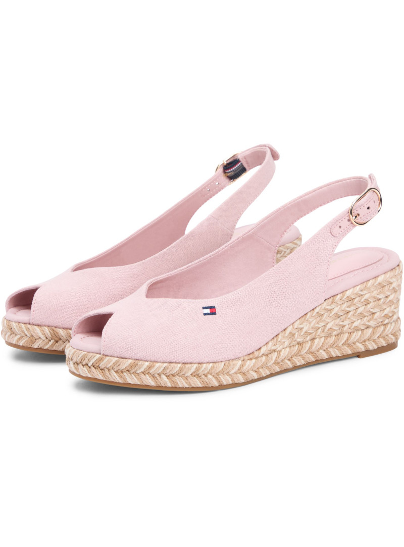 Espadryle Koturny TOMMY HILFIGER Mid Wedge Espad FW0FW09472 TQN
